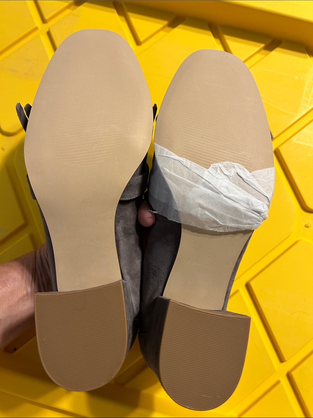 Steve Madden Gray Suede Fringe Loafers - Picture 5 of 6